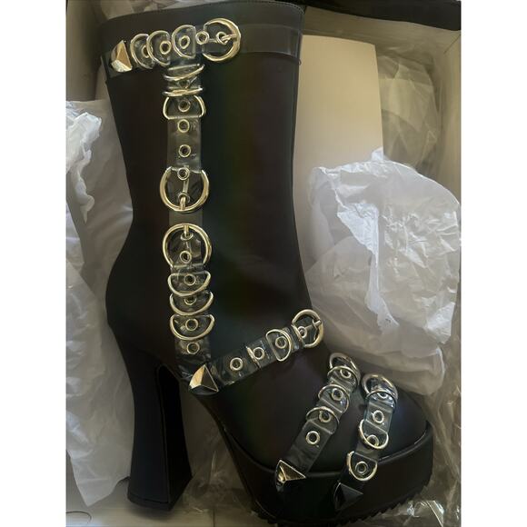 Ellie Shoes Women's 557-mandy Ankle Boot Black Size 7 MSRP $100 - Picture 2 of 5